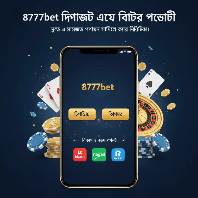 8777bet ডিপোজিট এবং উইথড্র পদ্ধতি বিকাশ ও নগদ